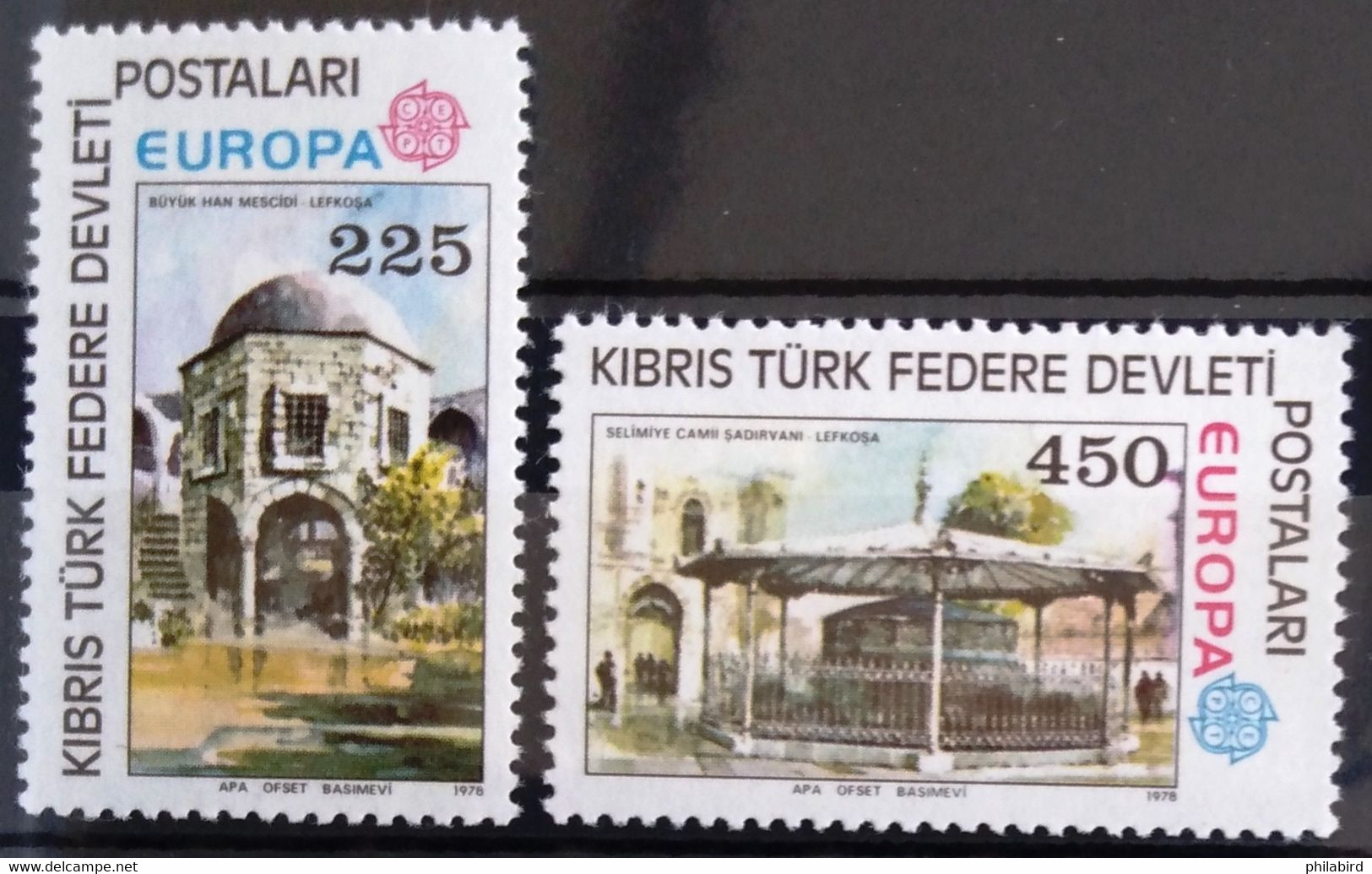 EUROPA 1978 - CHYPRE DU NORD                  N° 46/47                        NEUF* - 1978