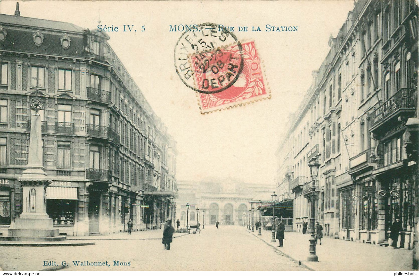 BELGIQUE  MONS Rue De La Station - Mons
