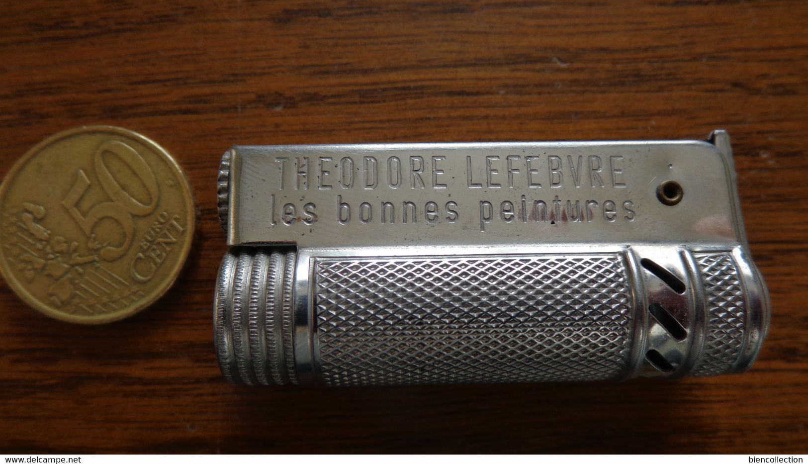 Briquet Publicitaire Théodore Lefebvre Les Bonnes Peintures - Autres & Non Classés