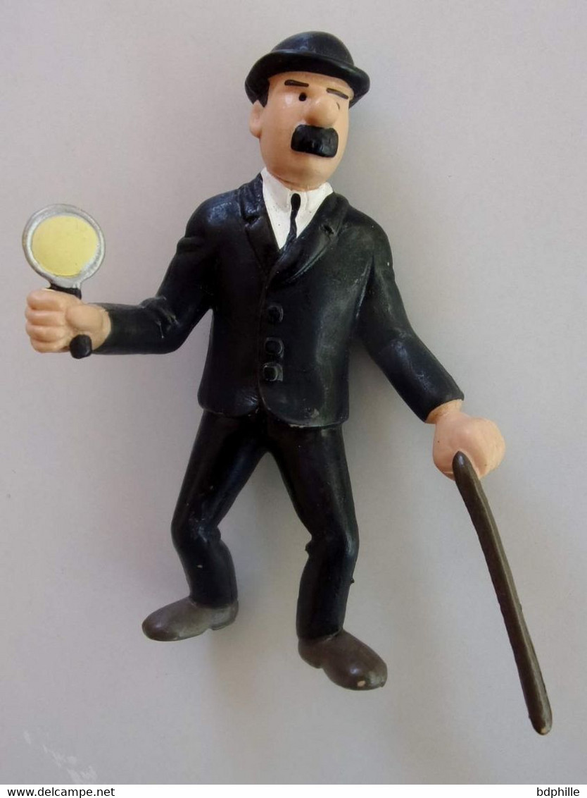 Tintin Figurine Dupond Dupont Loupe Plastoy 1994 TBE - Figurine In Plastica