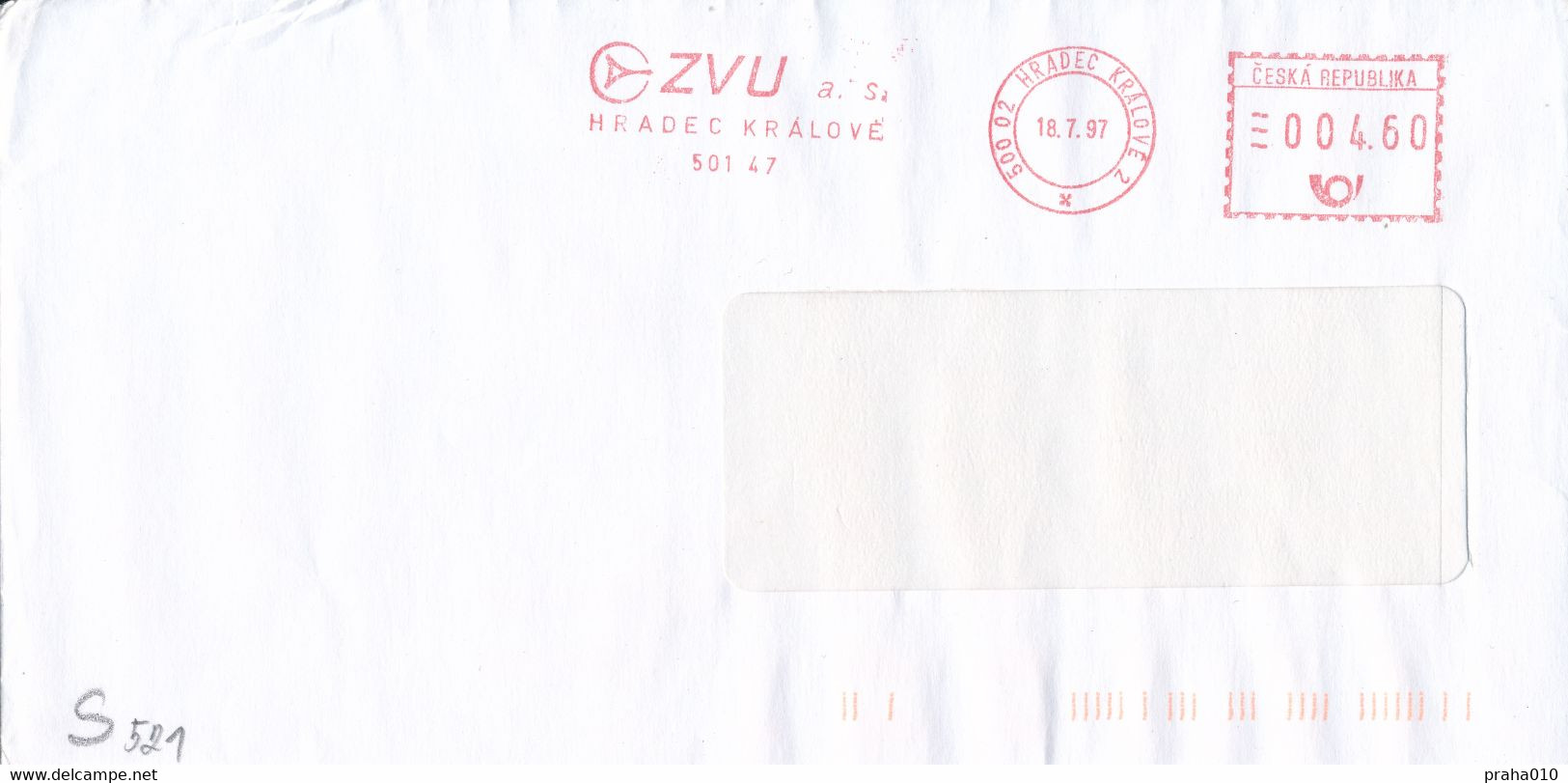 F0312 - Czech Rep. (1997) 500 02 Hradec Kralove 2: ZVU Ltd. (electricity And Natural Gas Supply). - Gas