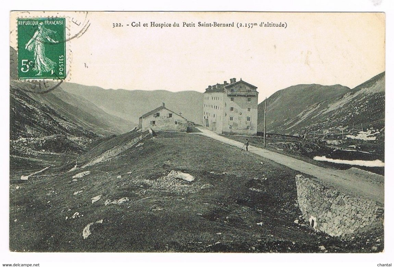 CPA N&b Col Et Hospice Du Petit Saint-Bernard - 1908 - Albertville