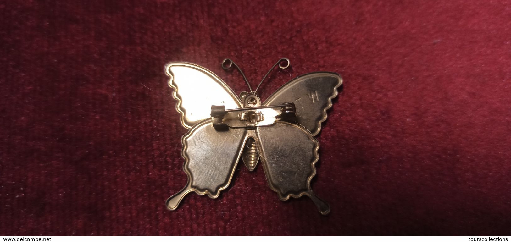 BROCHE PAPILLON METAL 4 Grammes Attache OK - 40 Mm X 35 Mm - Brochen