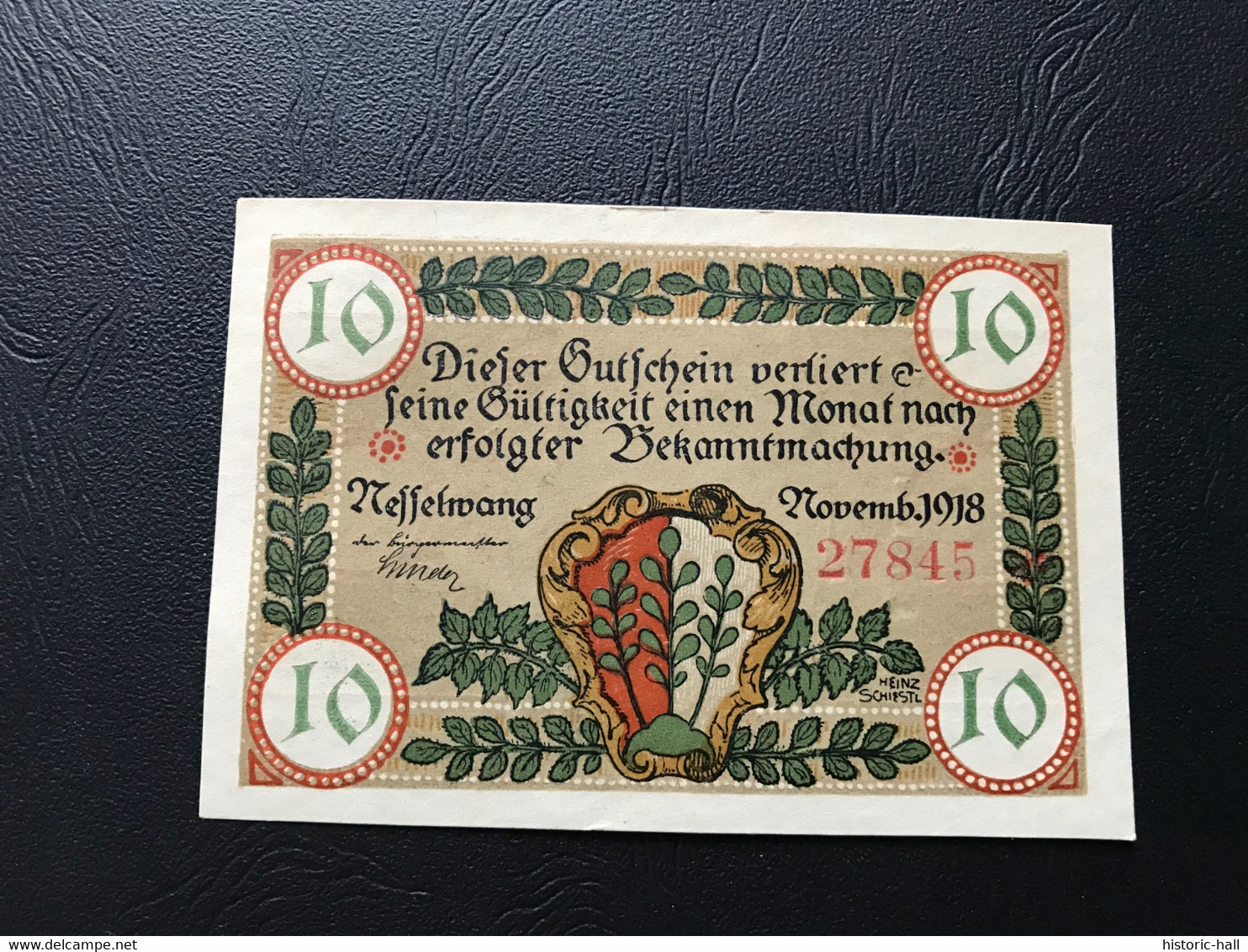 Notgeld - Billet Necéssité Allemagne - 10 Pfennig - Nesselwang   - Novembre 1918 - Zonder Classificatie