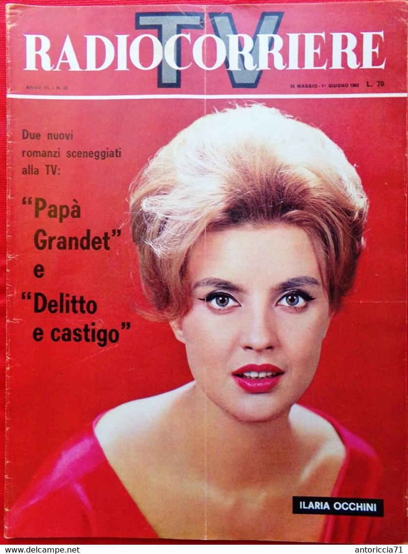 Radiocorriere TV Del 26 Maggio 1963 Gordon Cooper Fellini Delitto Castigo Iorio - Television