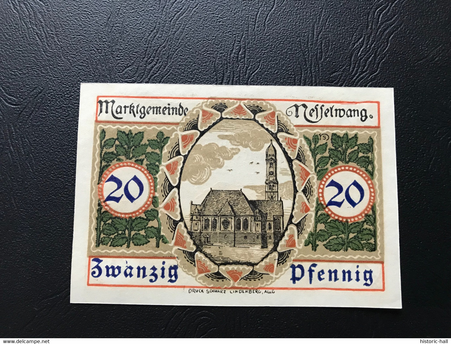 Notgeld - Billet Necéssité Allemagne - 20 Pfennig  - Nesselwang   - Novembre 1918 - Non Classés