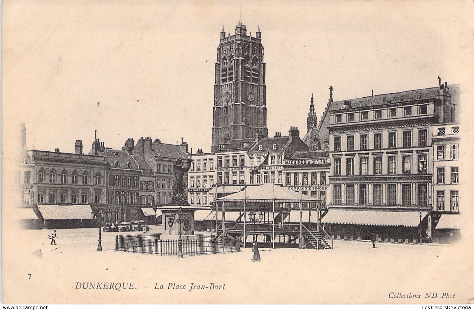 Dunkerque - La Place Jean Bart - Dos Non Divisé - Carte Non Voyagée - Dunkerque