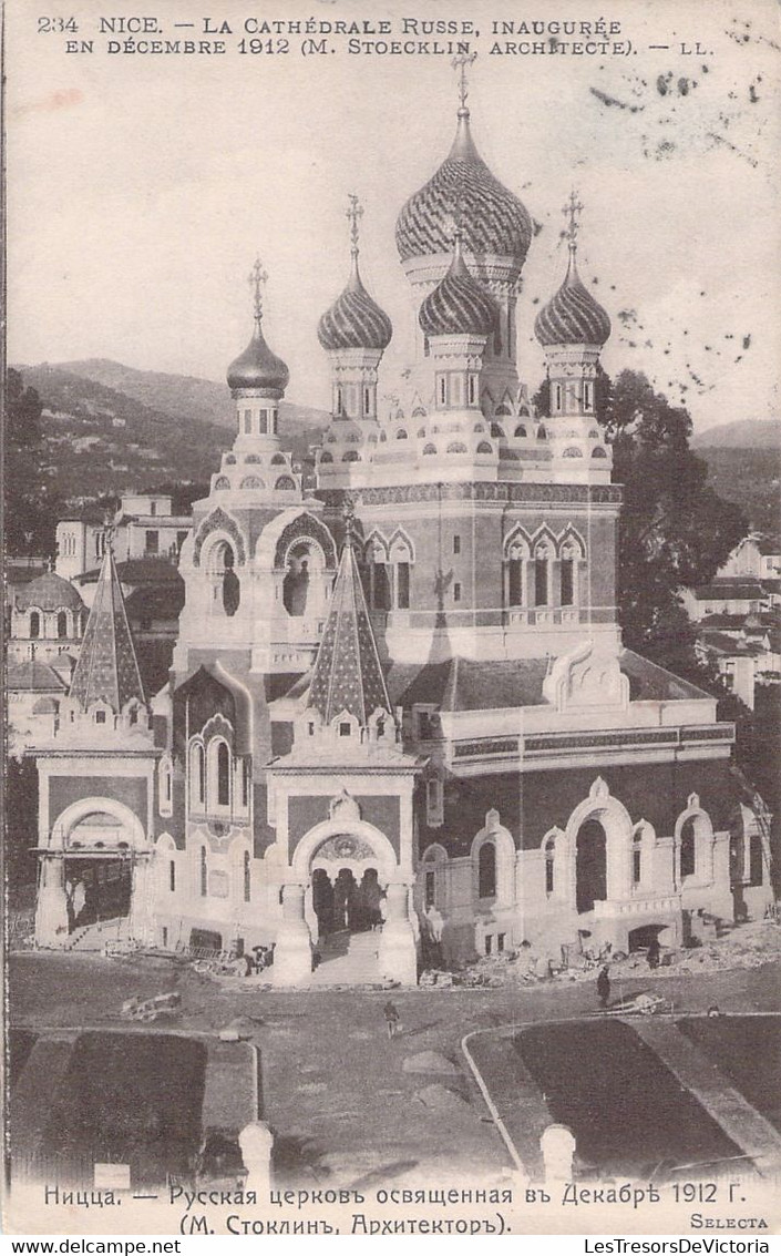 Nice - La Cathédrale Russe Inaugurée En Décembre 1912 - Carte Oblitérée En 1913 - Monuments, édifices
