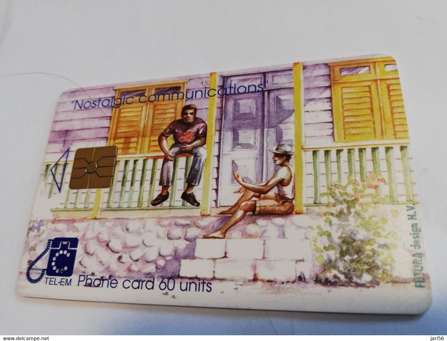 St MAARTEN $10  Nafls 17.70 ,- ST MAARTEN Man On Veranda 60 Units  ** 6753** - Antille (Olandesi)