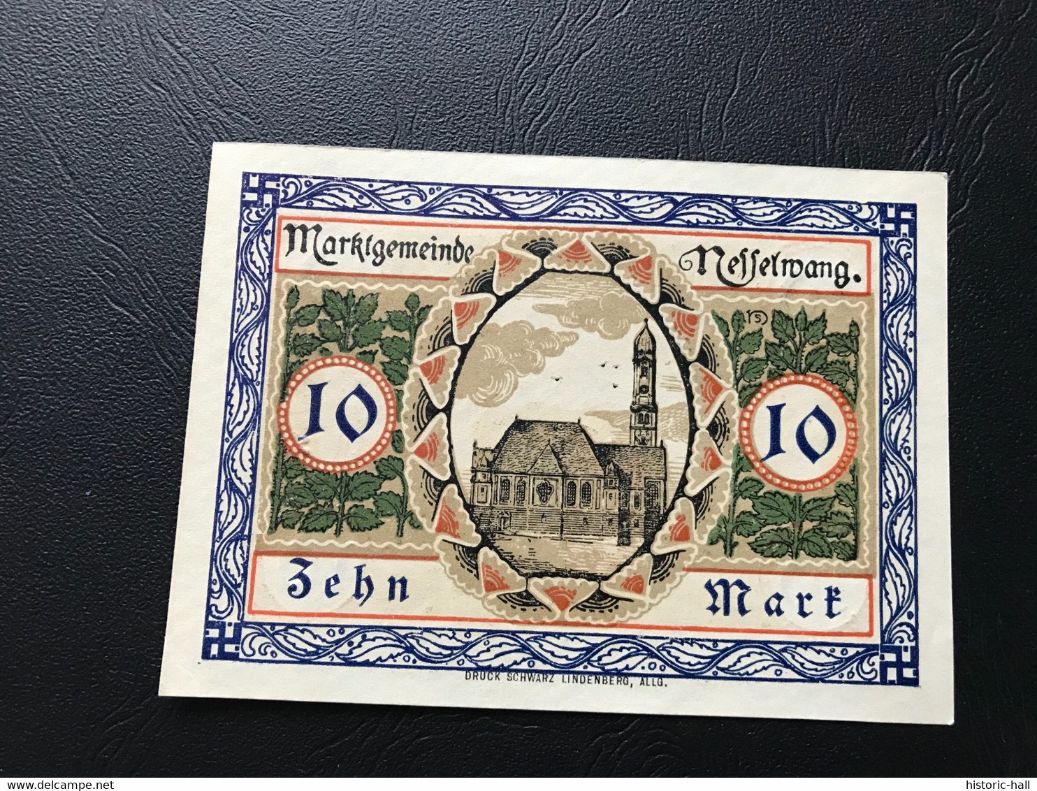 Notgeld - Billet Necéssité Allemagne - 10 Mark  - Nesselwang   - Novembre 1918 - Zonder Classificatie