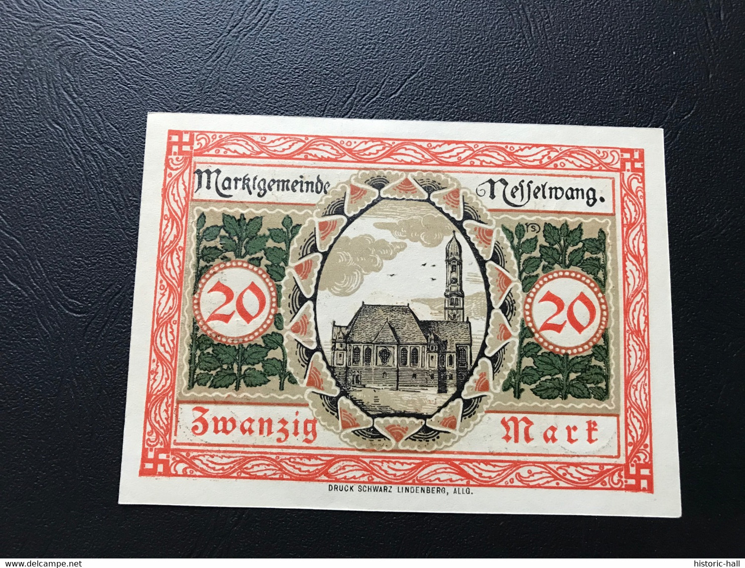 Notgeld - Billet Necéssité Allemagne - 20 Mark  - Nesselwang   - Novembre 1918 - Zonder Classificatie