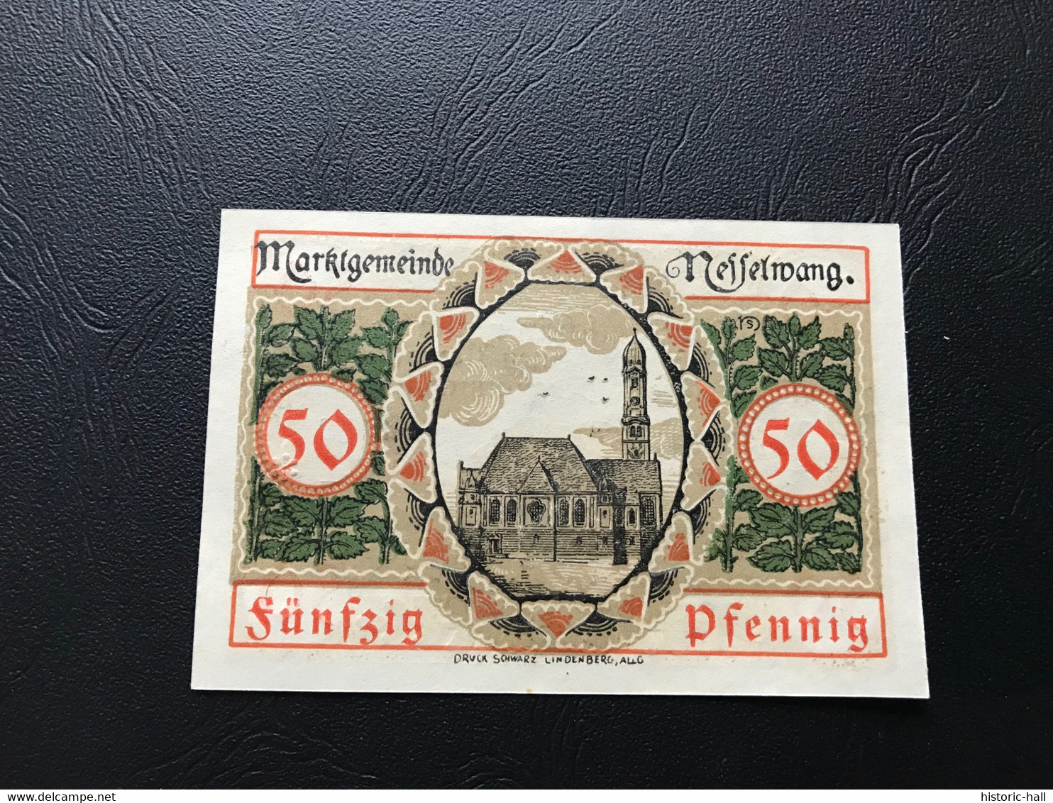 Notgeld - Billet Necéssité Allemagne - 50 Pfennig - Nesselwang   - Novembre 1918 - Zonder Classificatie