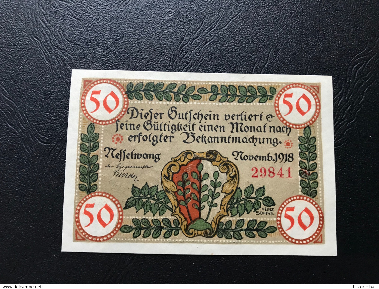 Notgeld - Billet Necéssité Allemagne - 50 Pfennig - Nesselwang   - Novembre 1918 - Zonder Classificatie