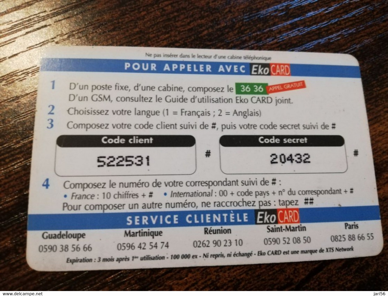 ST MARTIN  EKO CARD   100 FF ANTF /EK50/ SNOWMAN BOY        ** 6769 ** - Antille (Francesi)