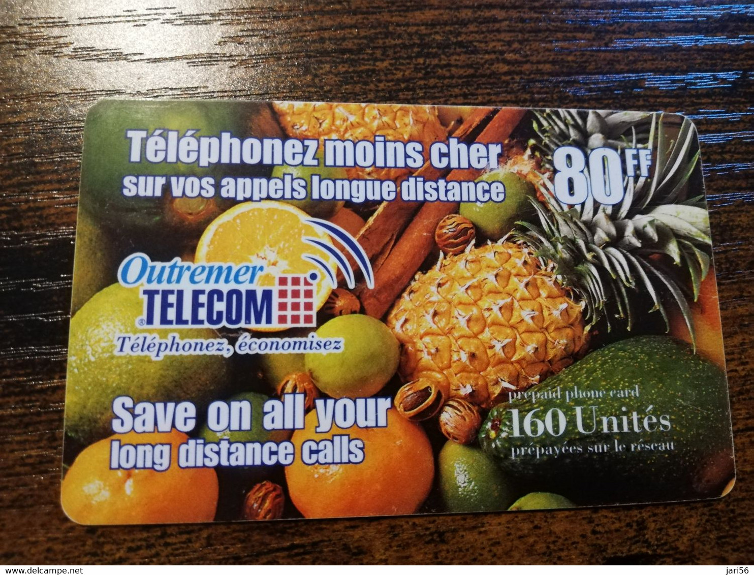 ST MARTIN  OUTREMER TELECOM  80FF / ANANAS         ** 6771 ** - Antillen (Französische)