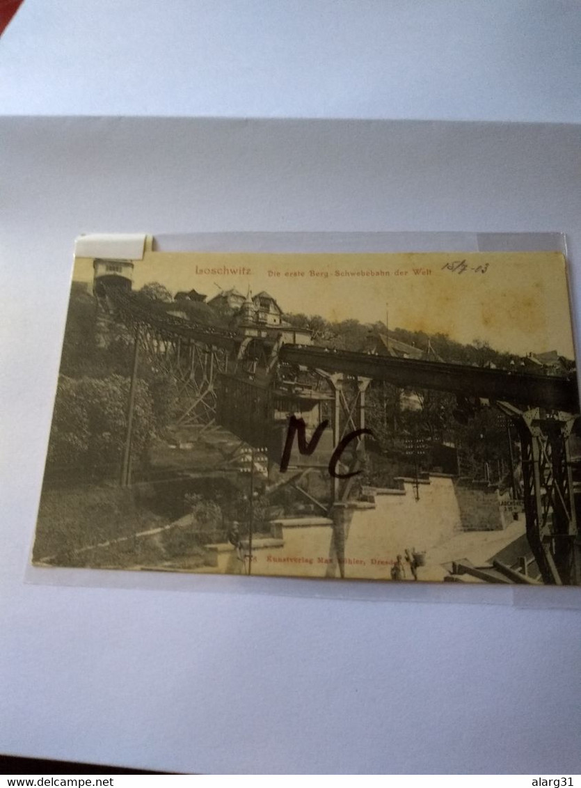 Loschwitz.dresden.schwebebahn Der Welt.die Erste Berg.1903.unused.train.reg Post E7 1 Or 2 Cards.commems For - Loessnitz