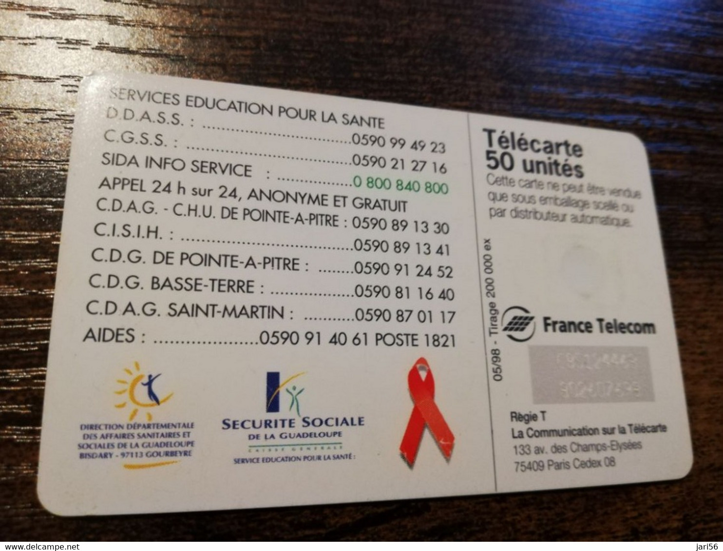 French Caribbean Phonecard St Martin CHIP Card CODE DE LAMOUR ** 6775** - Antilles (French)