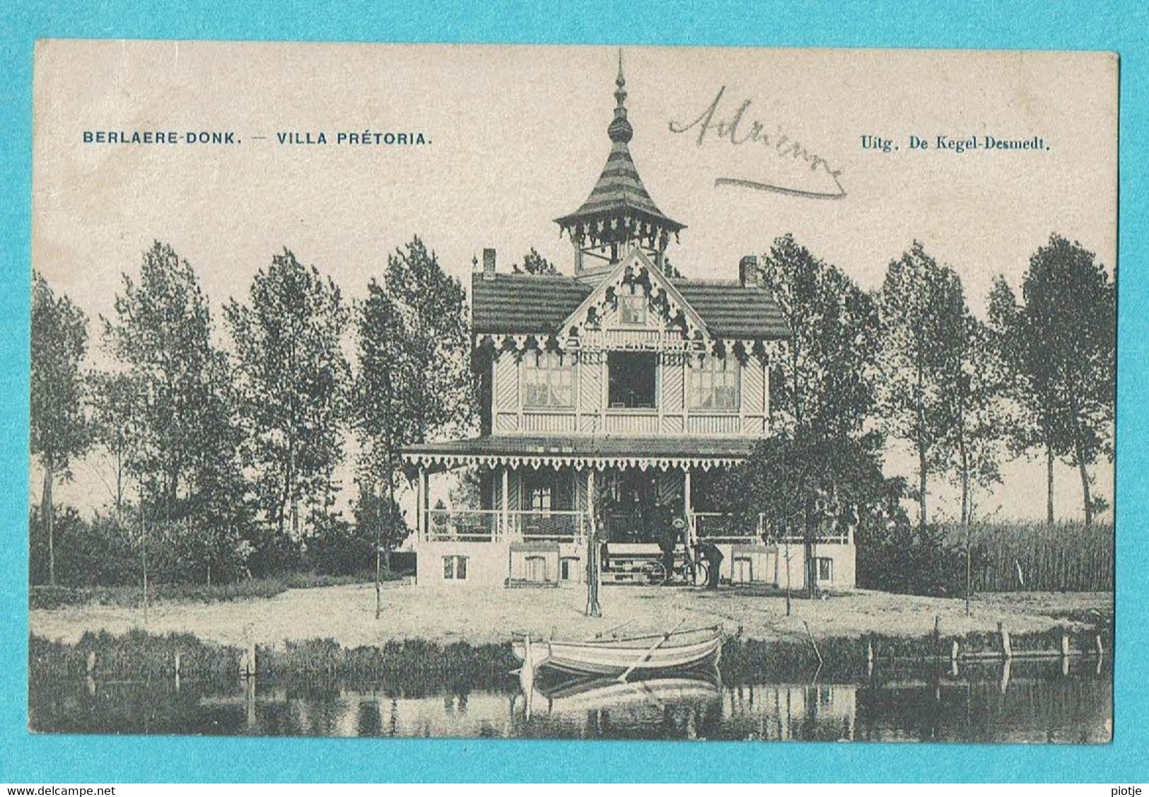 * Berlare - Berlaere (Overmere - Oost Vlaanderen) * (Uitg De Kegel - Desmedt) Donk Donck, Villa Prétoria, TOP Rare - Berlare