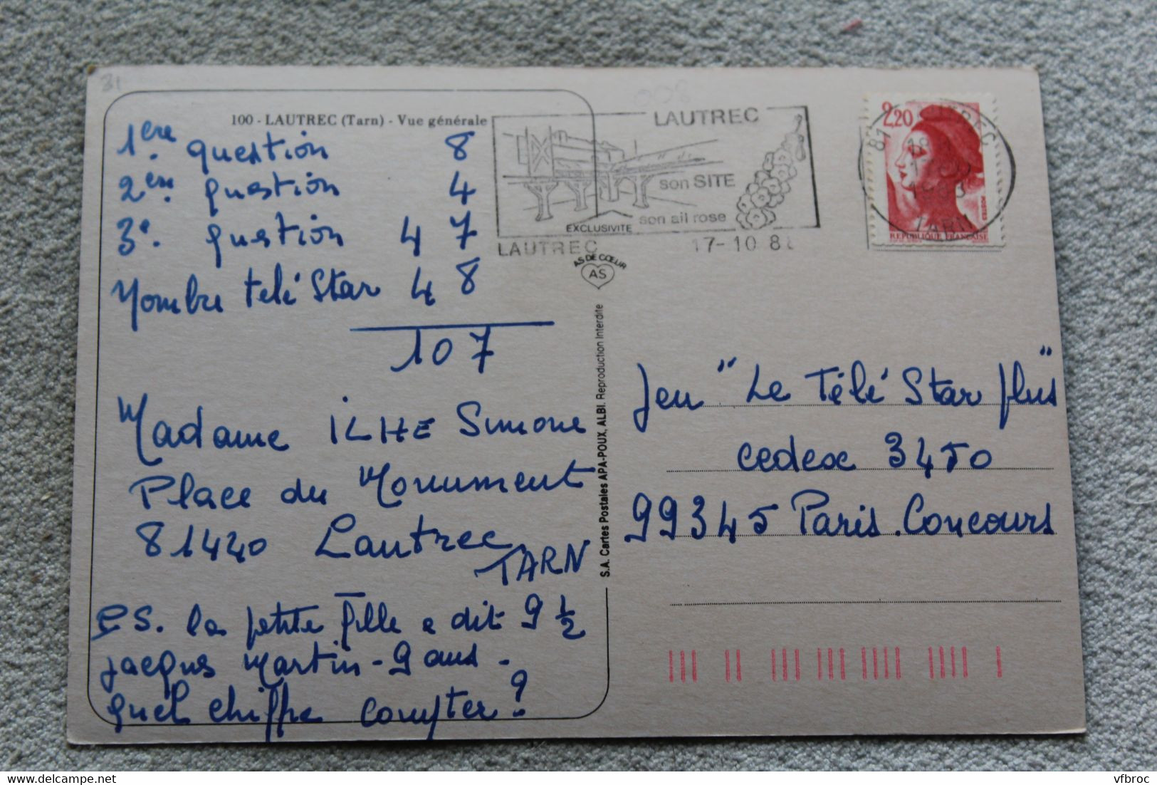 Cpm 1988, Lautrec, Vue Générale, Tarn 81 - Lautrec