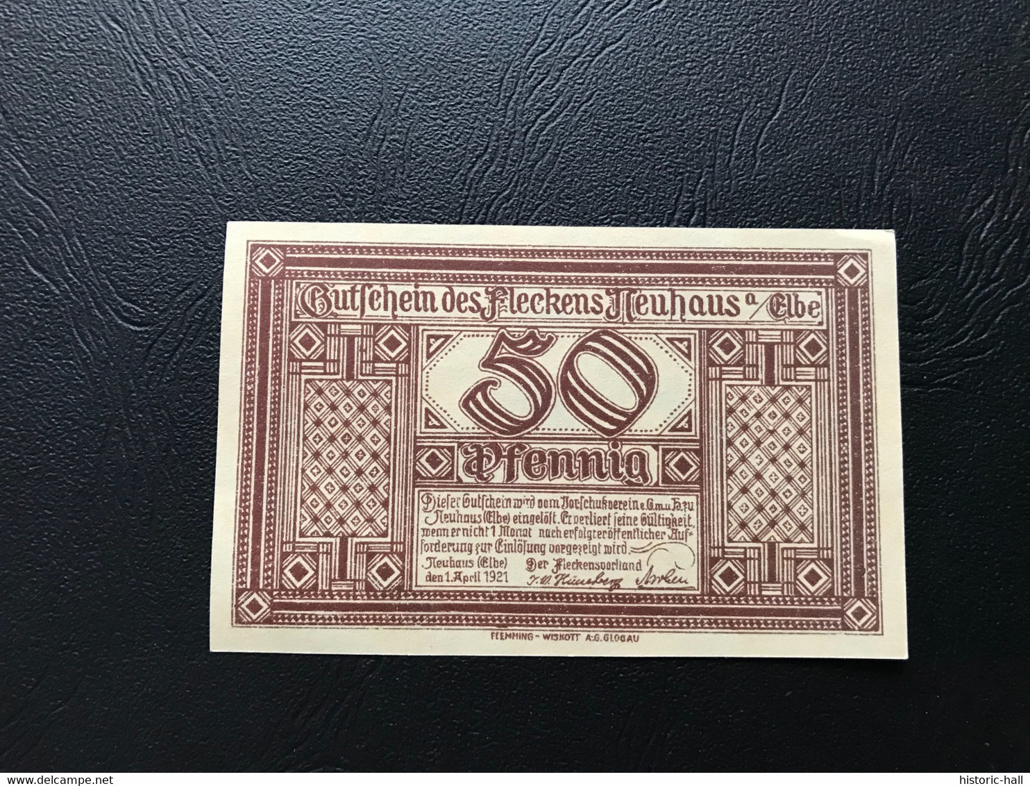 Notgeld - Billet Necéssité Allemagne - 50 Pfennig - Fleckens Neuhaus - 1 Avril 1921 - Non Classés