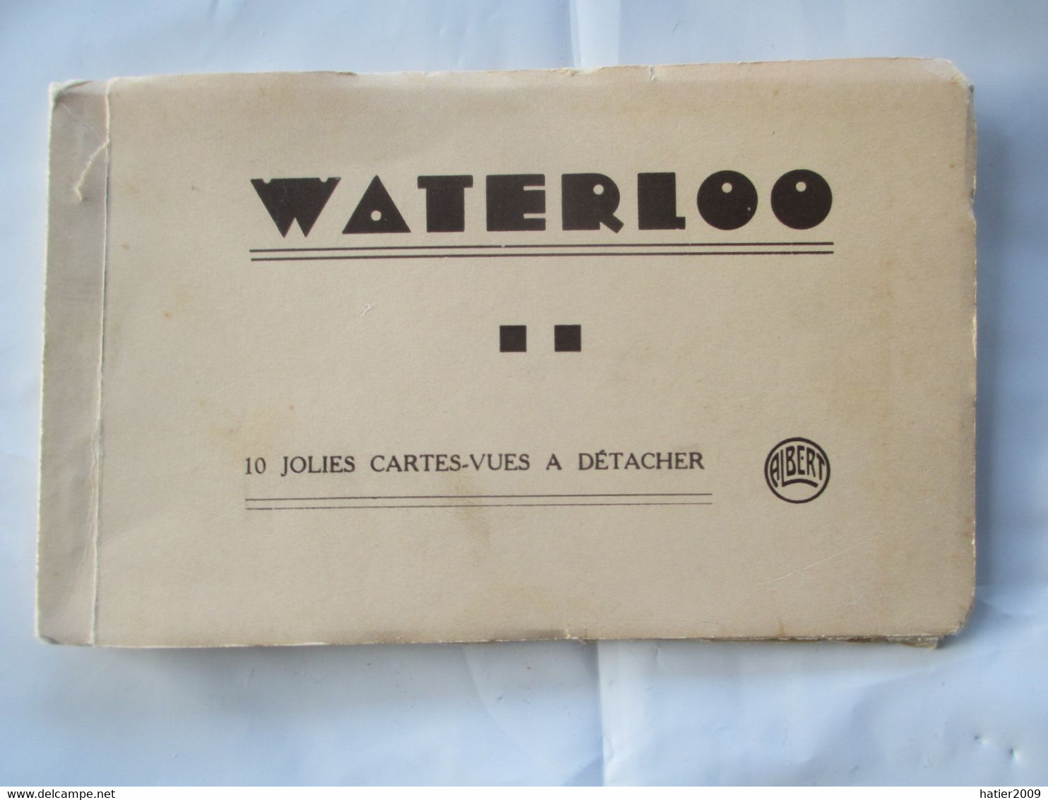 WATERLOO Rare Et Beau Carnet 10 Vues Photo ALBERT - Phototypie DOHMEN Bruxelles - Tbe - Waterloo