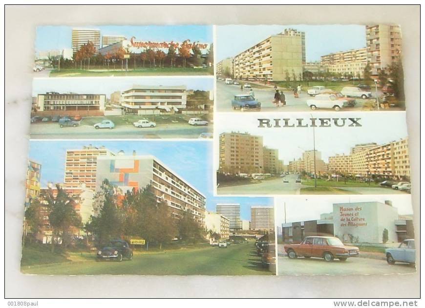 69 - Rillieux - ( Rhône ) :::::: Carte Multi Vues - Animation - Voitures - Automobiles - Rillieux La Pape
