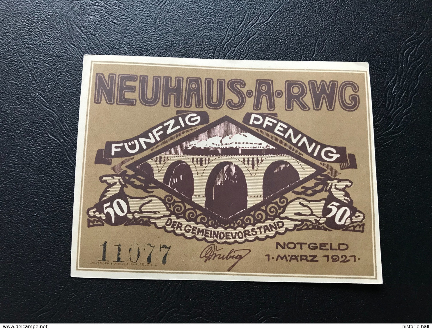 Notgeld - Billet Necéssité Allemagne - 50 Pfennig - Neuhaus Am Rennweg - 1 Mars 1921 - Ohne Zuordnung