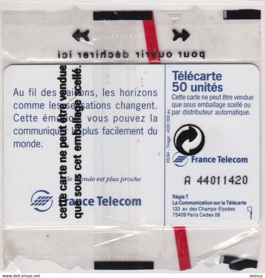 TELECARTES - FRANCE TELECOM - LE MONDE EST PLUS PROCHE - 50 UNITES - SOUS BLISTER - Telecom Operators