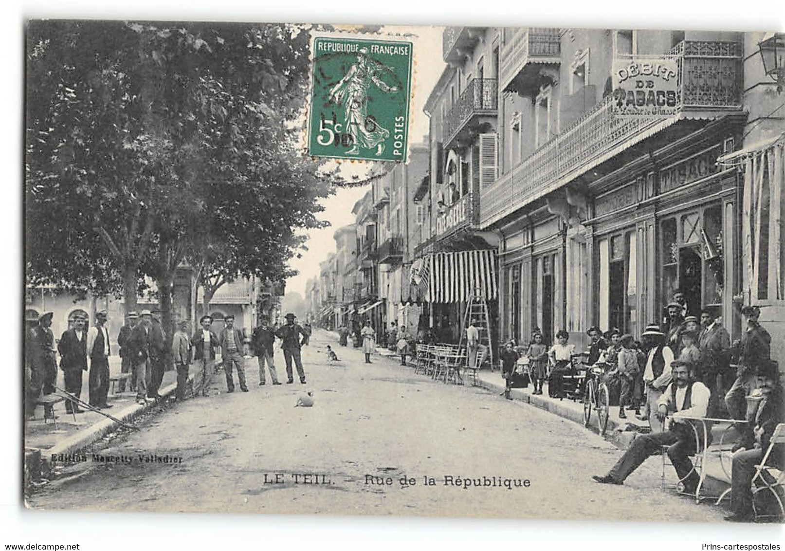 CPA 07 Le Teil Rue De La Republique - Le Teil