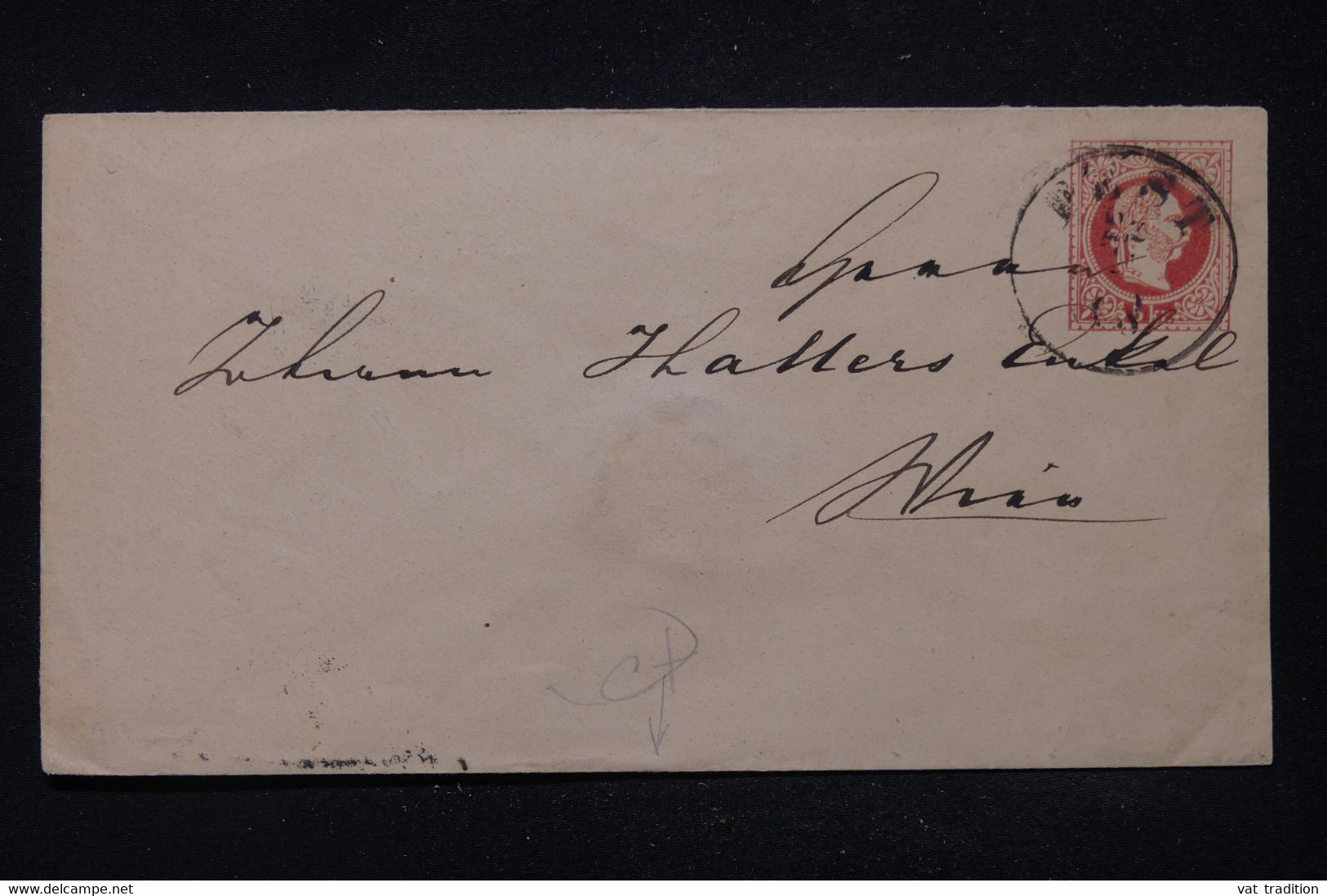 AUTRICHE - Entier Postal Circulé En 1868, Cachet De Wien Au Verso - L 114085 - Otros & Sin Clasificación