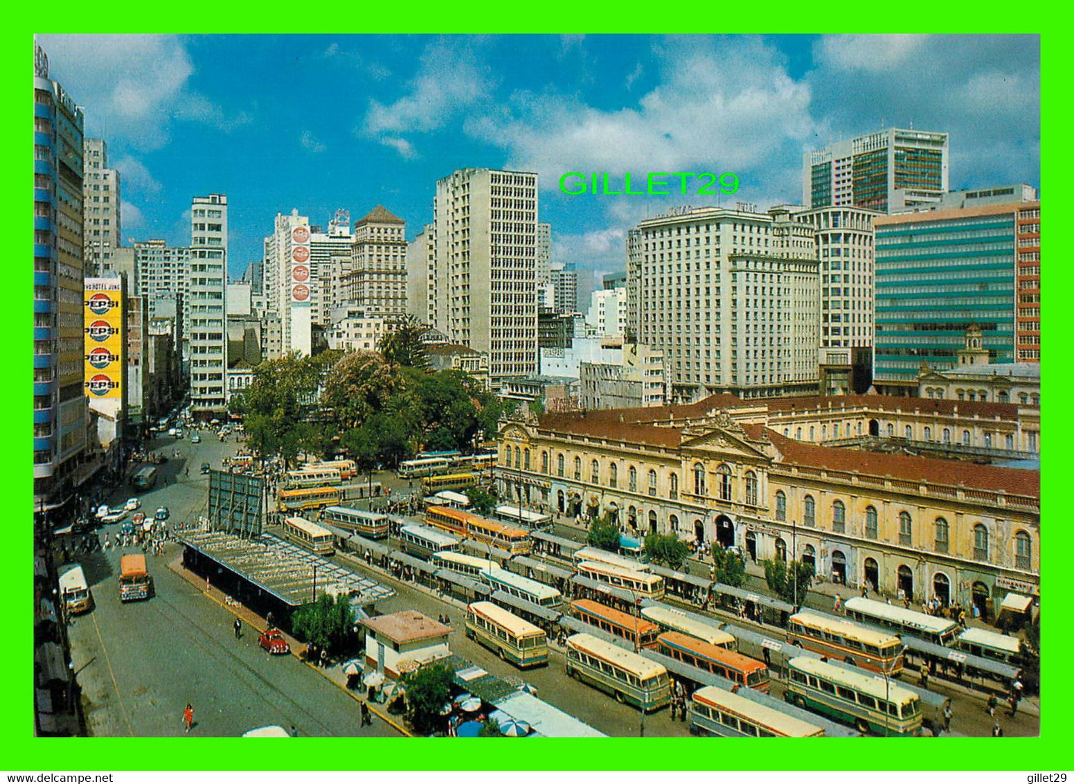 PORTO ALEGRE, BRASEL - VISTA DO CENTRO -  MERCATOR - ANIMÉE D'AUTOBUS - - Porto Alegre