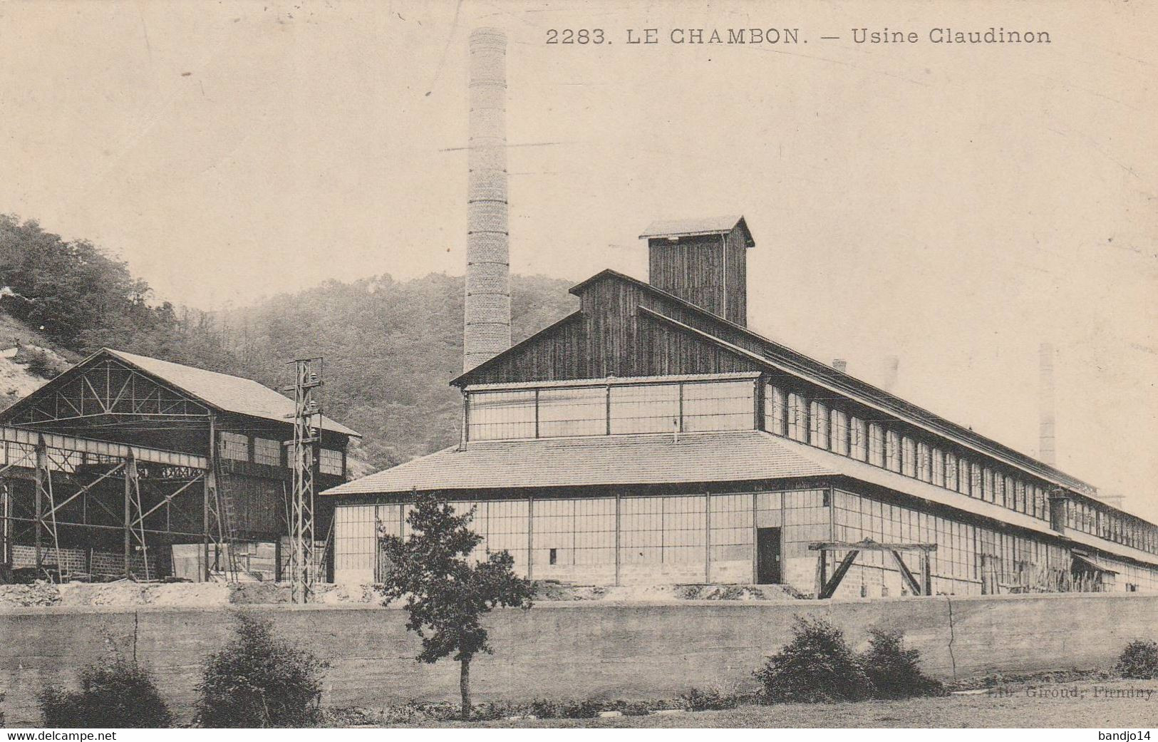 Le Chambon - Usine Claudimon  - Scan Recto-verso - Le Chambon Feugerolles