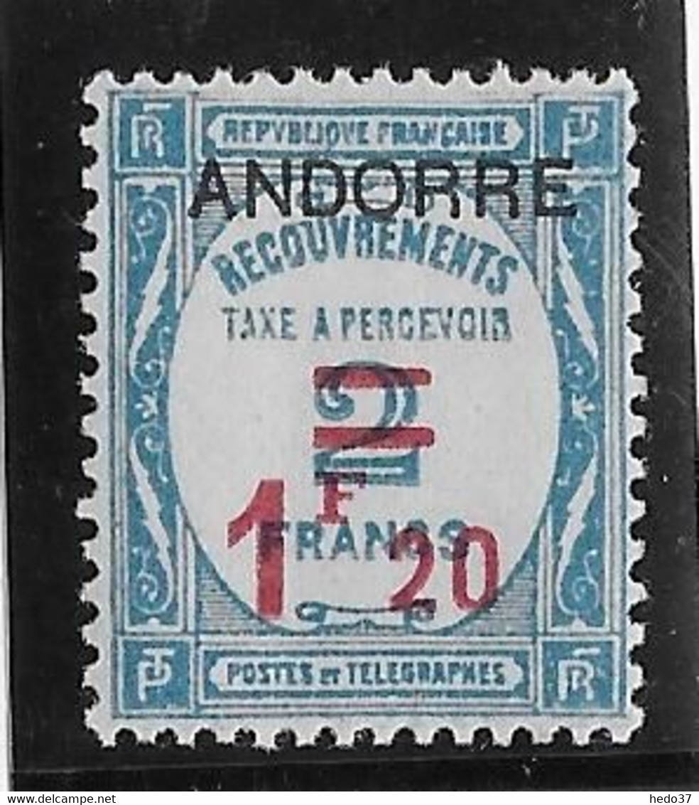 Andorre Taxe N°13 - Neuf * Avec Charnière - TB - Ungebraucht