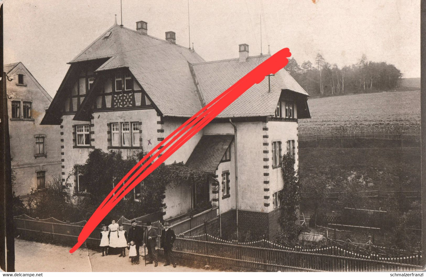 Foto AK Marbach Grünhainichener Straße 35 Grünhainichen Leubsdorf Schellenberg Waldkirchen Flöha Augustusburg Zschopau - Zschopau