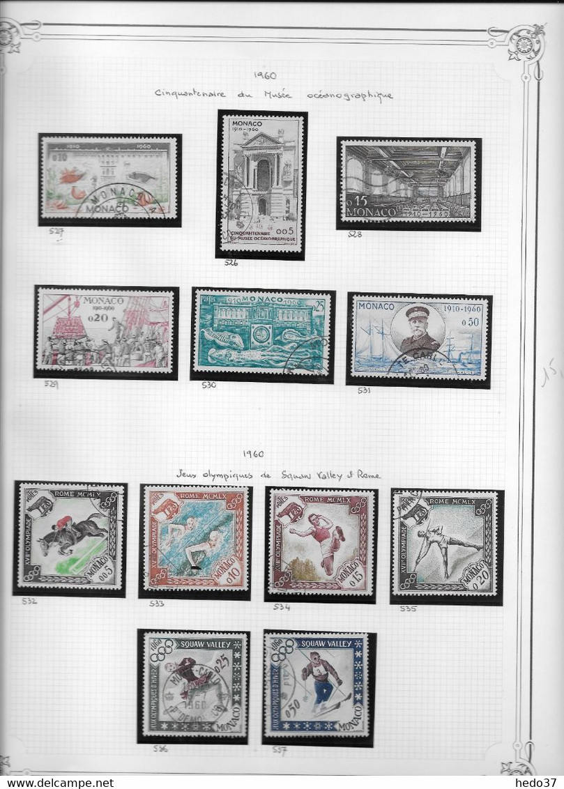 Monaco - Collection Vendue Page Par Page - Timbres Neufs * Avec Charnière / Oblitérés - TB - Collections, Lots & Series