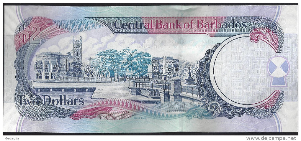 BARBADES - 2 Dollars 2007 UNC - Barbados