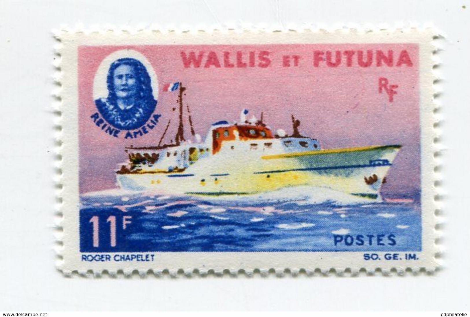 WALLIS-ET-FUTUNA N°171 ** BATEAU " REINE AMELIA " - Nuovi