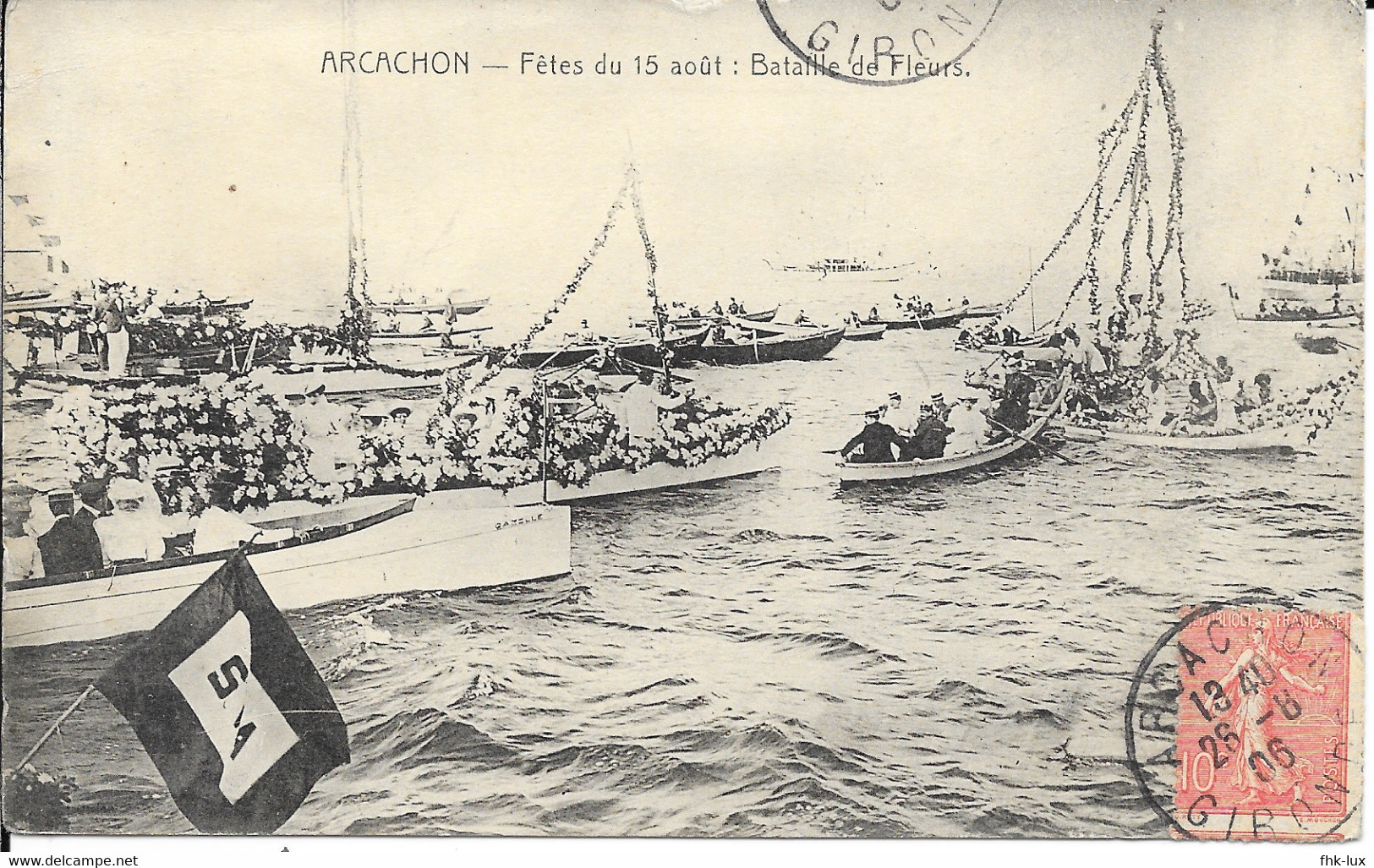 CARTE POSTALE ANCIENNE  ARCACHON - 33  - GIRONDE - FETE - Arcachon