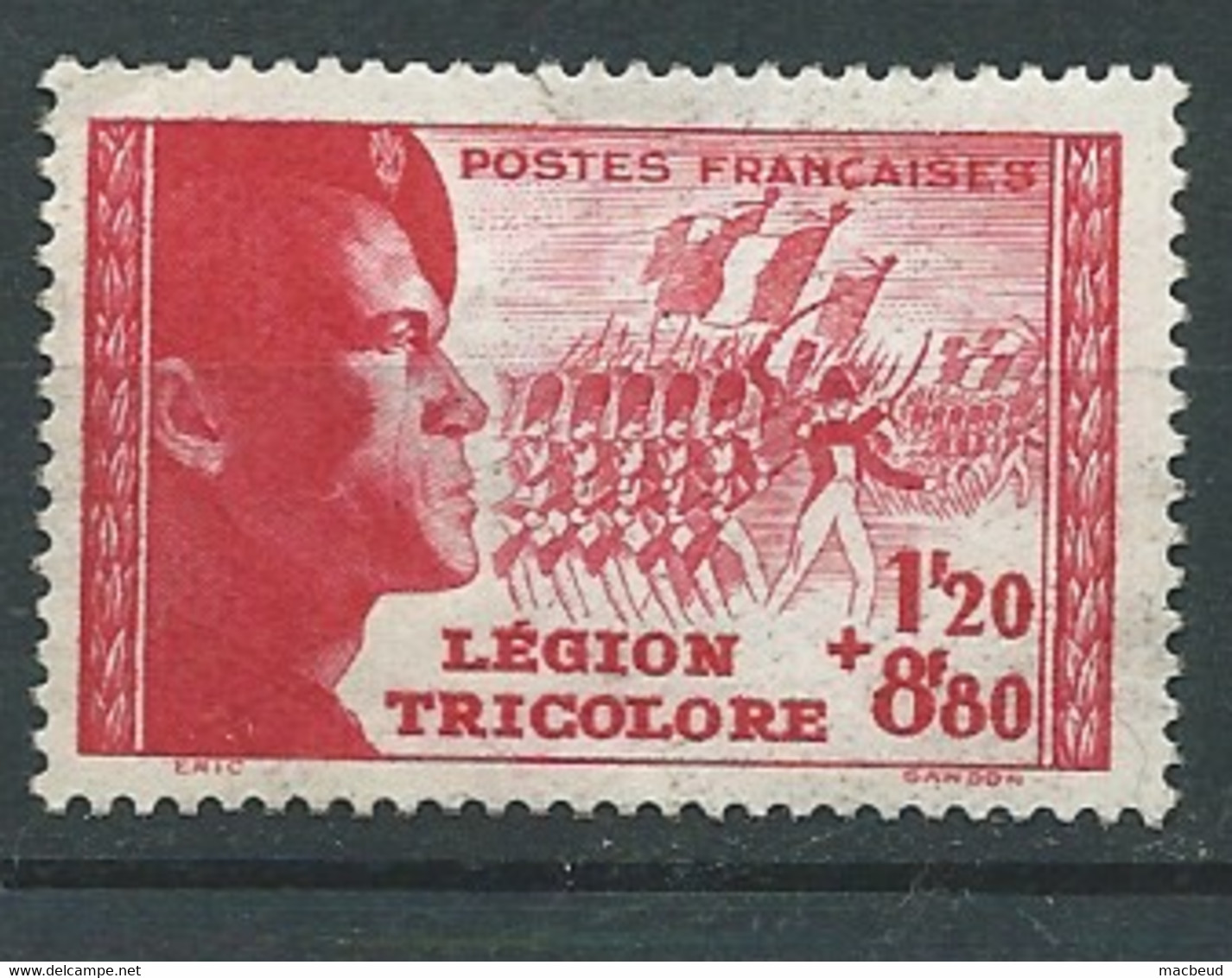 France - Yvert N°  566 (*)  Petite Déchirure Sur 1 Mm Nord Du Haut      ( Yvert Cote 7  Euros -  Bip 6927 - Neufs