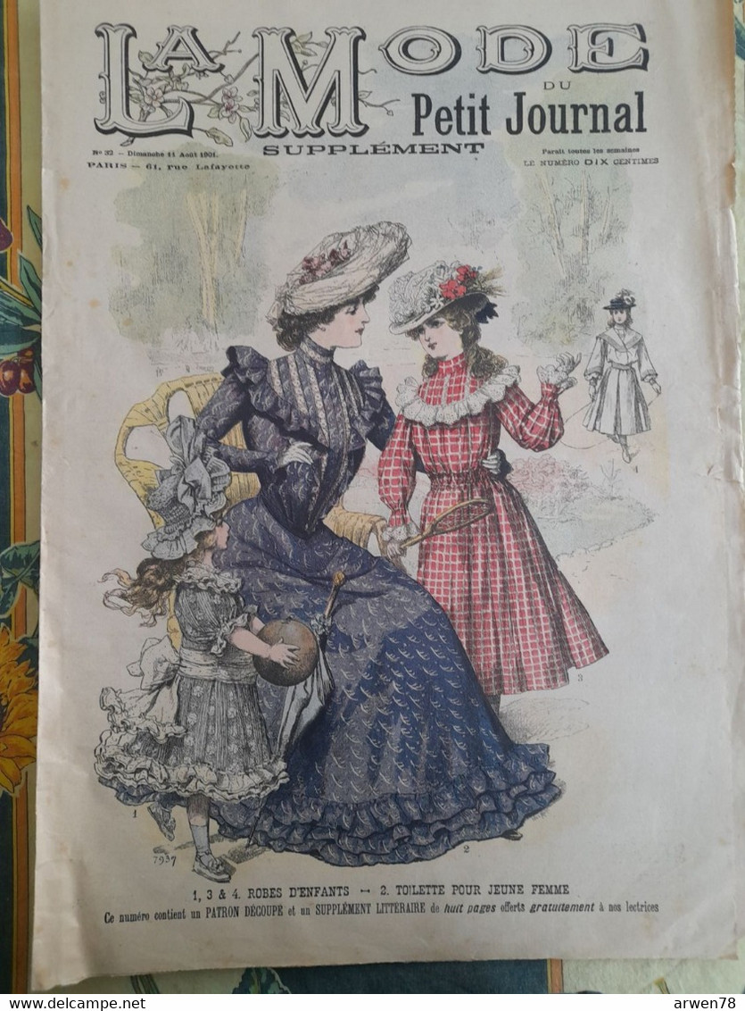 LA MODE DU PETIT JOURNAL COMPLET DE SON PATRON 1901 - Le Petit Journal