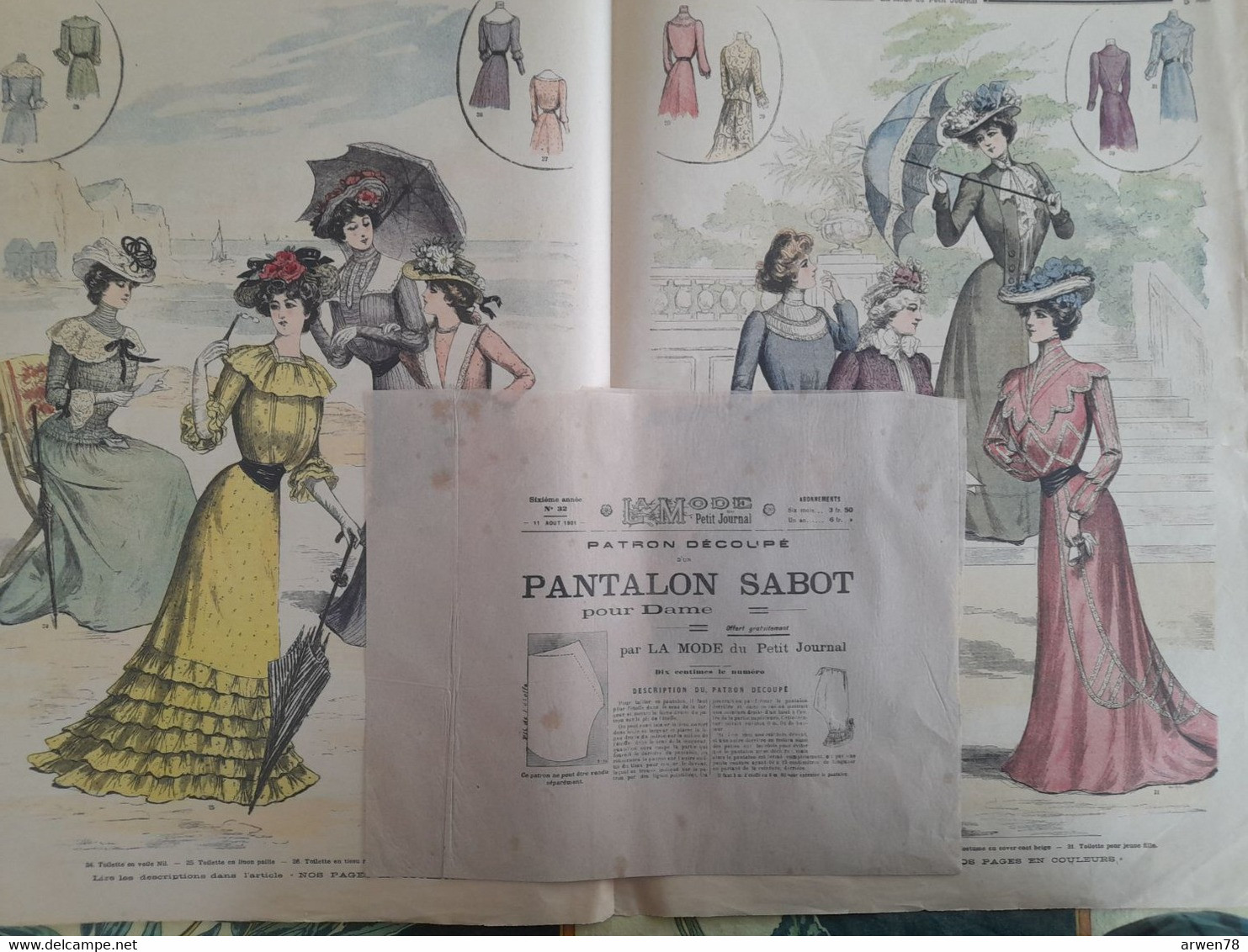 LA MODE DU PETIT JOURNAL COMPLET DE SON PATRON 1901 - Le Petit Journal