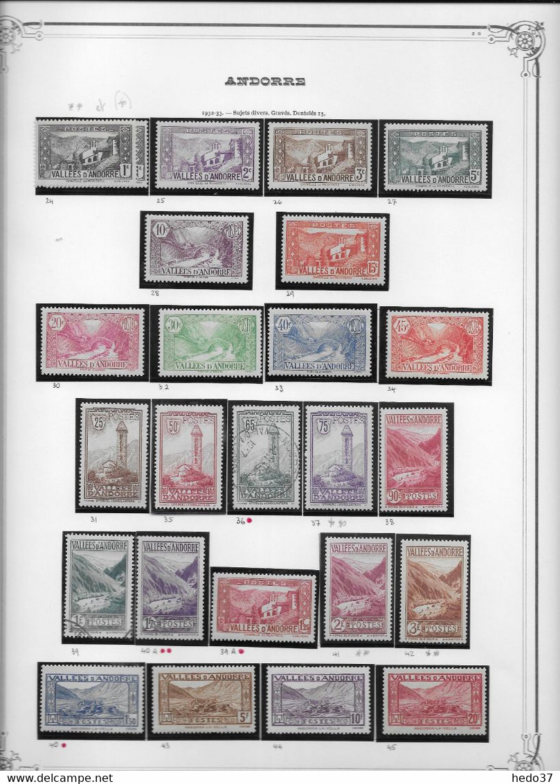 Andorre - Collection Vendue Page Par Page - Timbres Neufs */**/oblitérés - TB - Unused Stamps