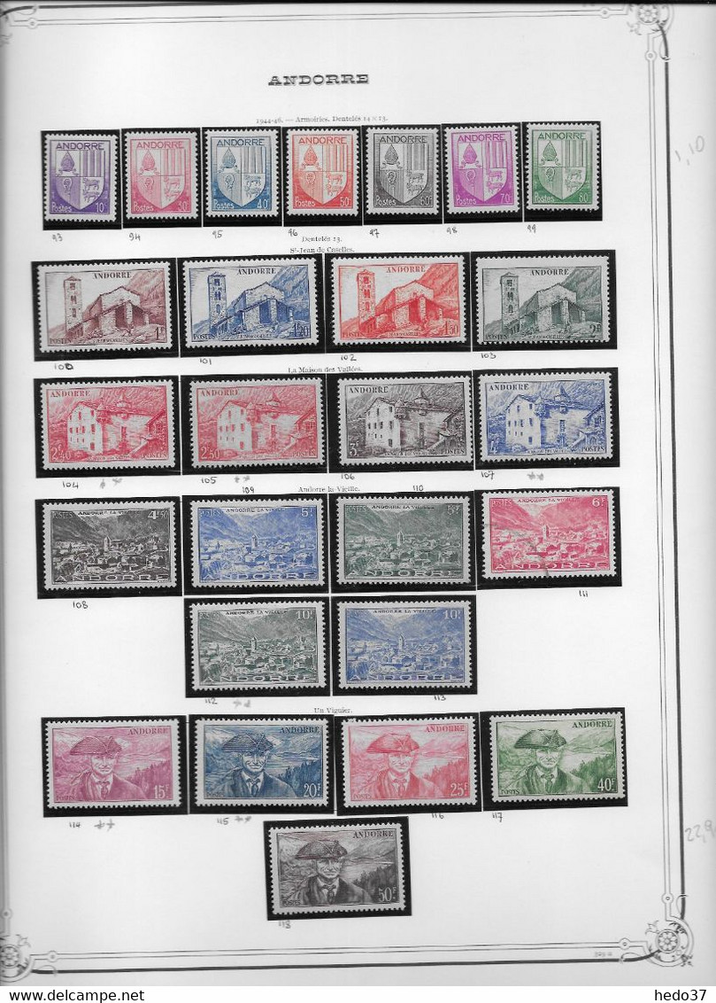 Andorre - Collection Vendue Page Par Page - Timbres Neufs */**/oblitérés - TB - Unused Stamps