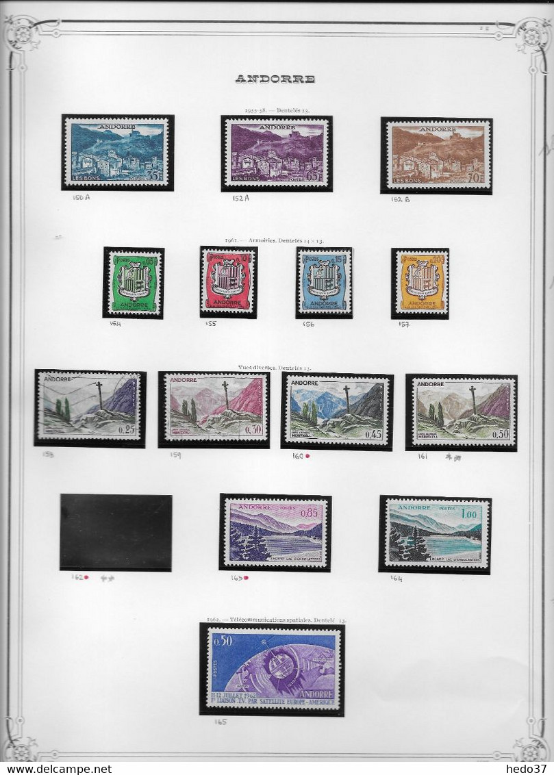 Andorre - Collection Vendue Page Par Page - Timbres Neufs */**/oblitérés - TB - Unused Stamps