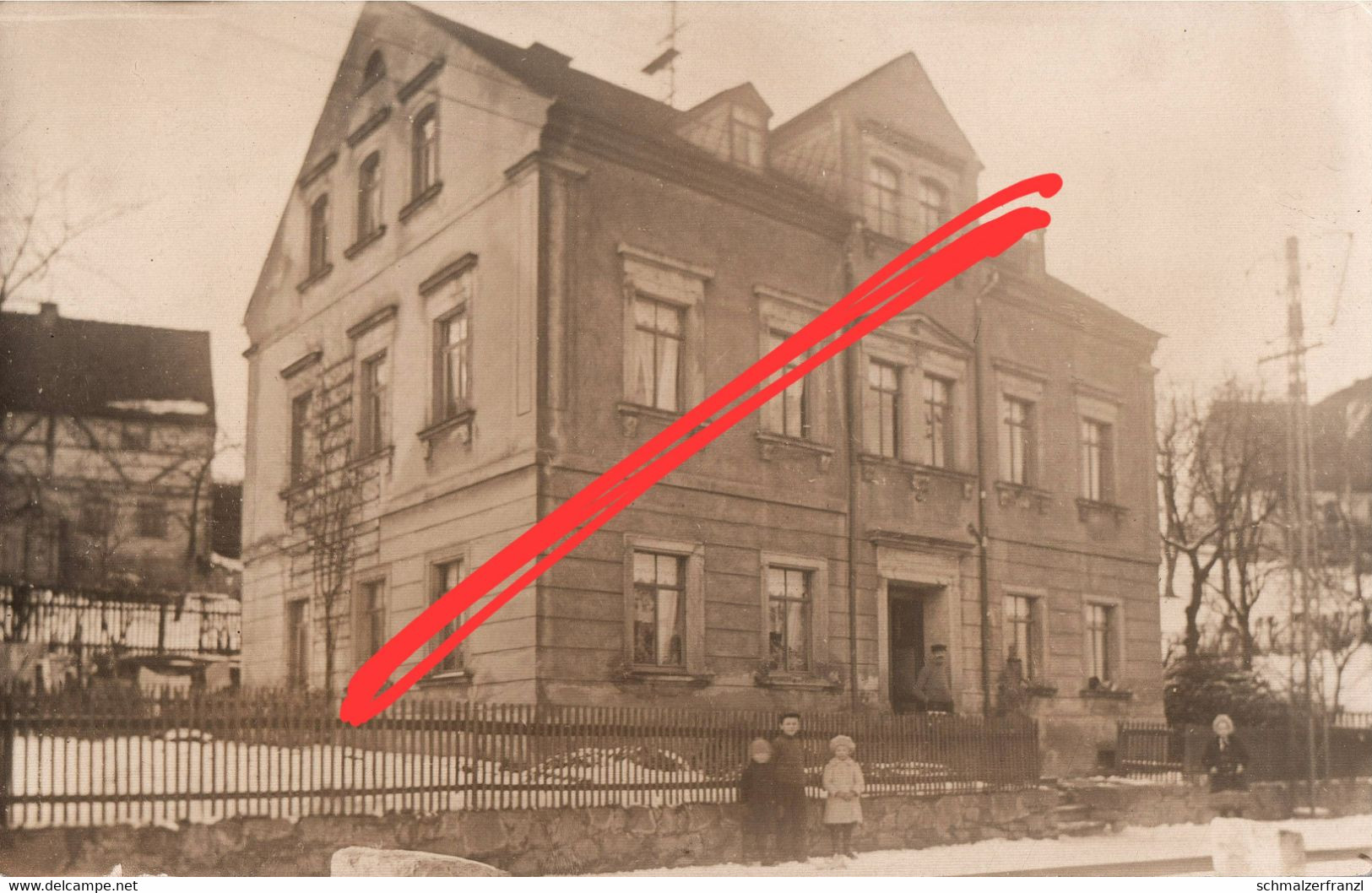 Foto AK Lunzenau ? Schule ? A Penig Burgstädt Rochlitz Geithain Wechselburg Limbach Mittweida Chemnitz Freiberg Hofmann - Lunzenau