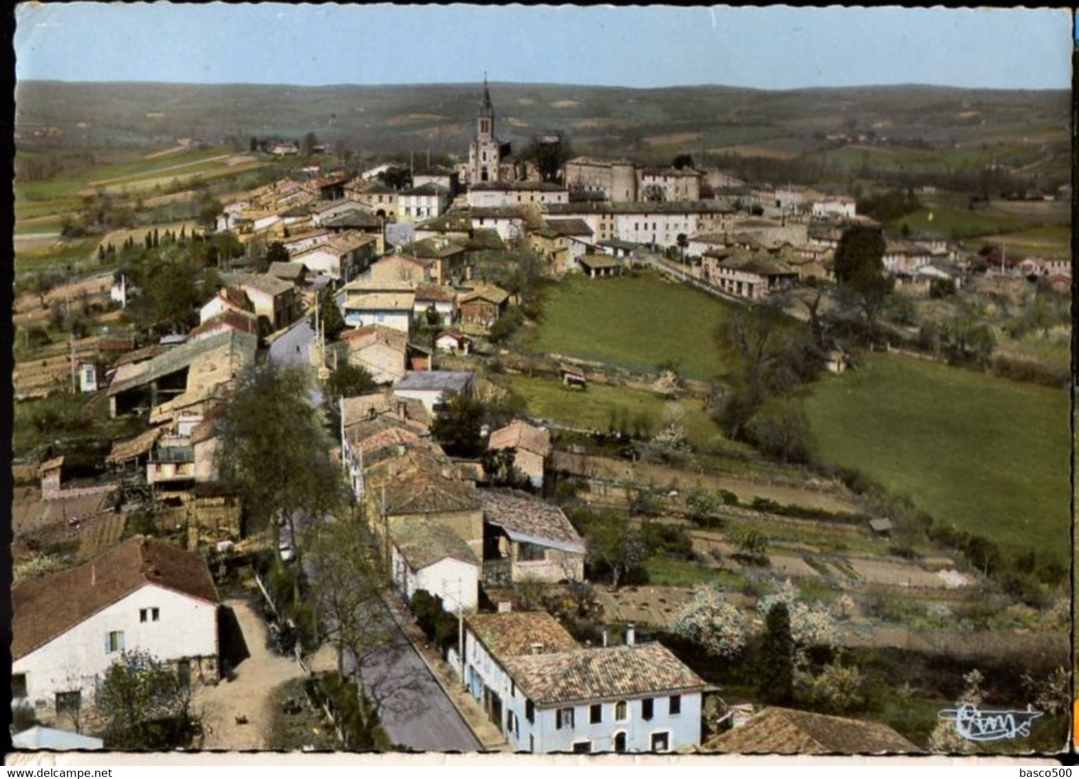 1969 SALVAGNAC : Vue Aérienne Sur Le BOURG - Salvagnac