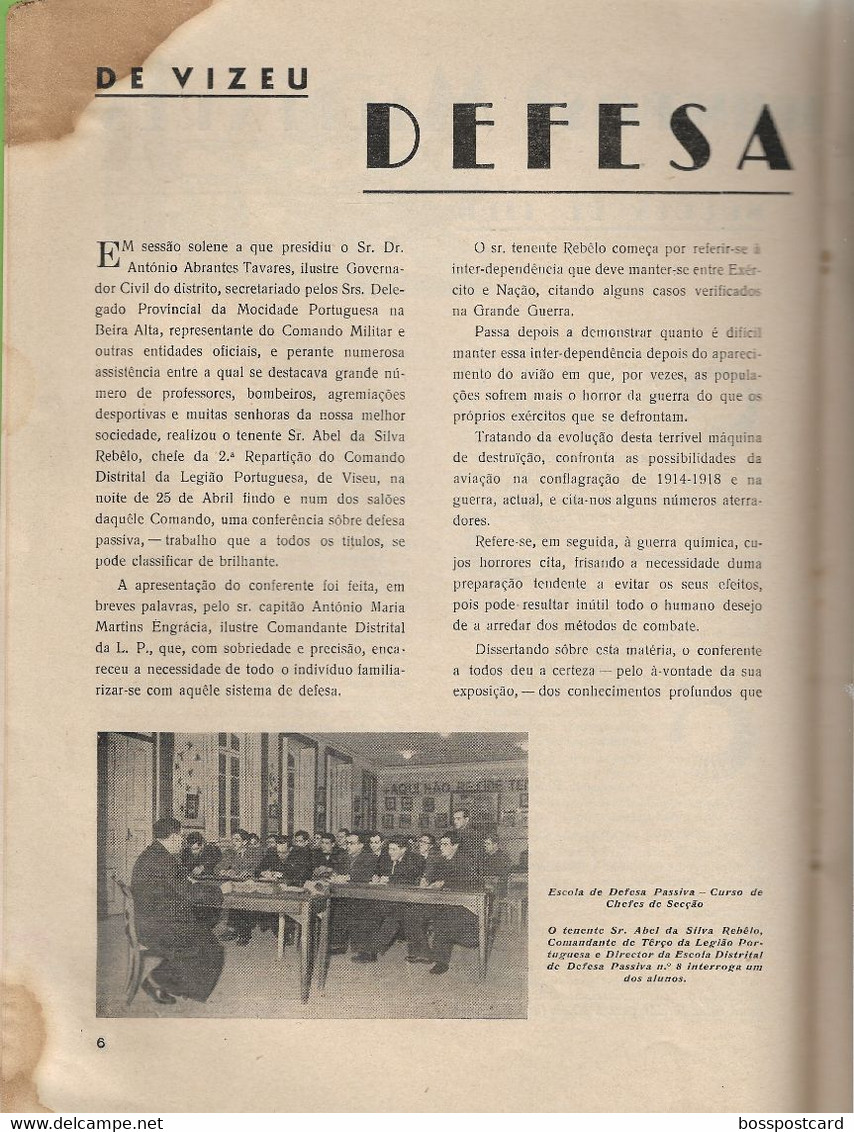 Porto - Lisboa - Viseu - Boletim Da Legião Portuguesa De Maio De 1941 - Estado Novo - República - Portugal - Altri & Non Classificati