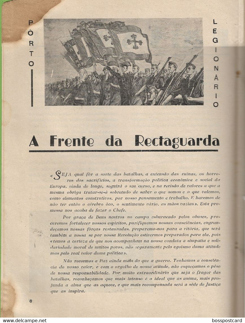 Porto - Lisboa - Viseu - Boletim da Legião Portuguesa de Maio de 1941 - Estado Novo - República - Portugal