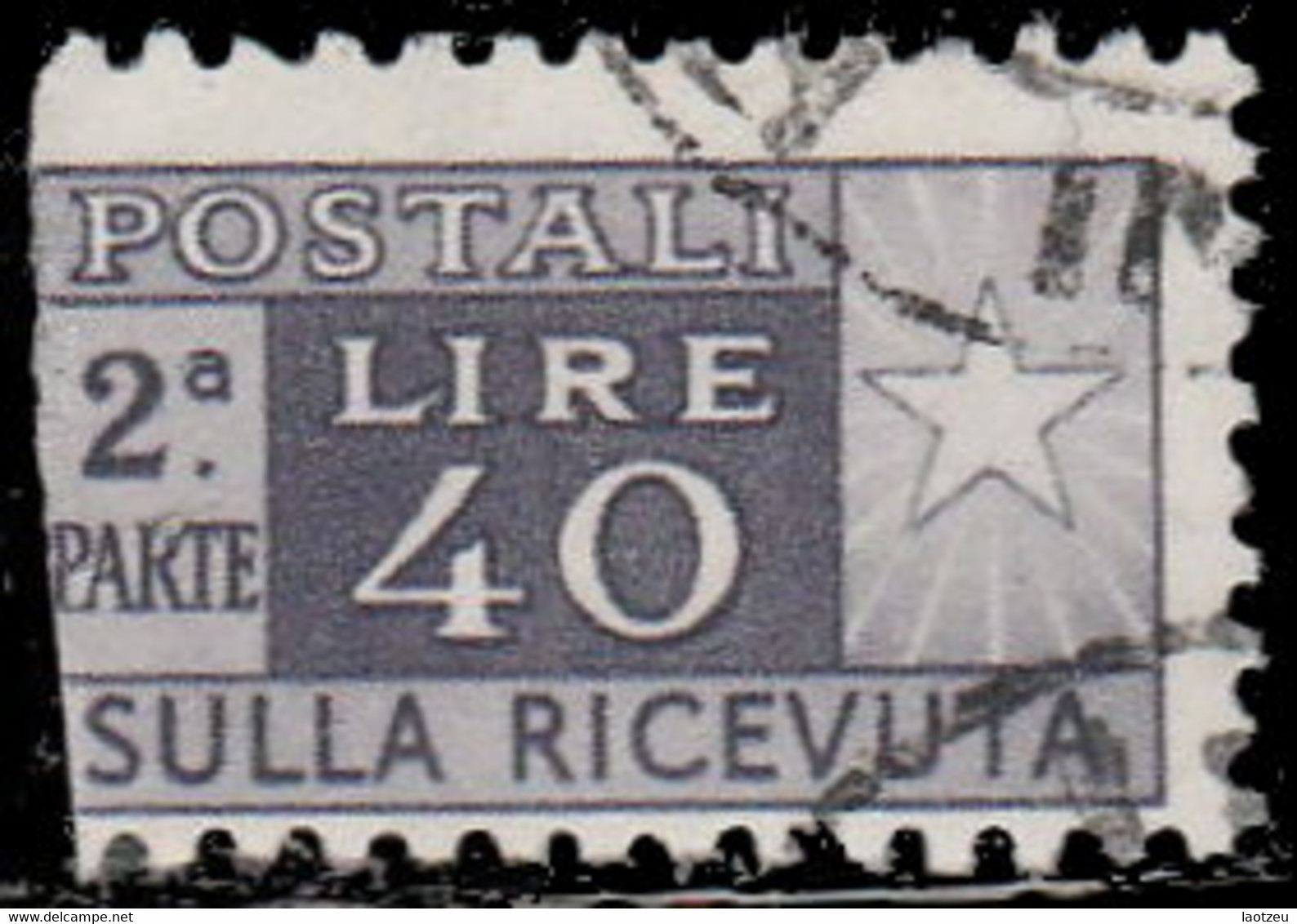 Italie Colis Postaux 1956. ~ CP 77 - 40 L. Cor De Chasse - Postpaketten