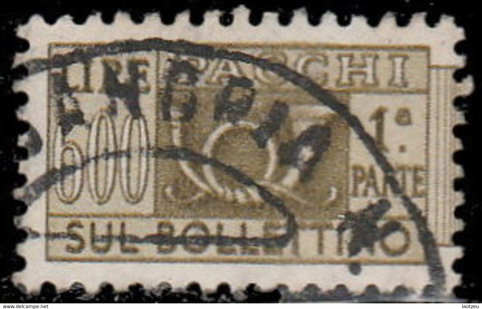 Italie Colis Postaux 1956. ~ CP 88 - 600 L. Cor De Chasse - Paketmarken